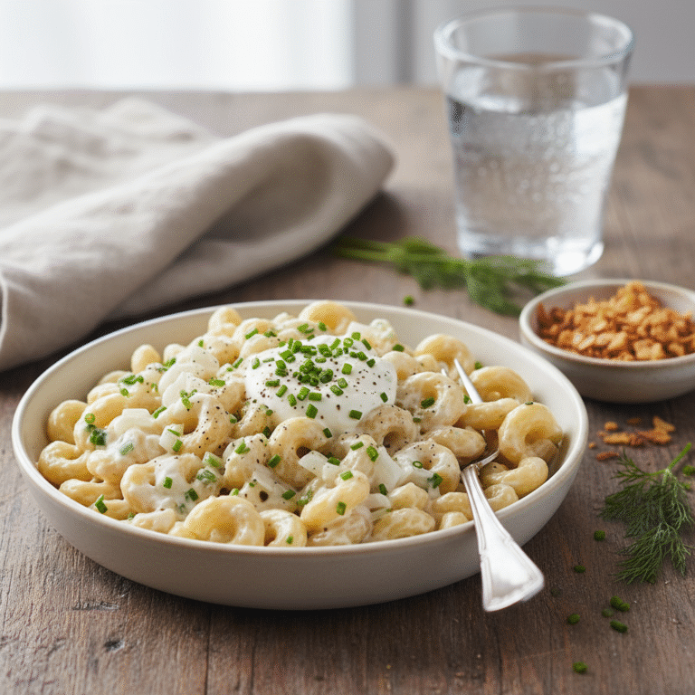 Sour Cream and Onion Pasta