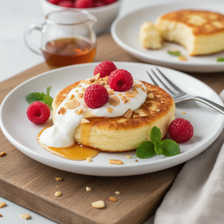 Single Serve Cottage Cheese Pancake