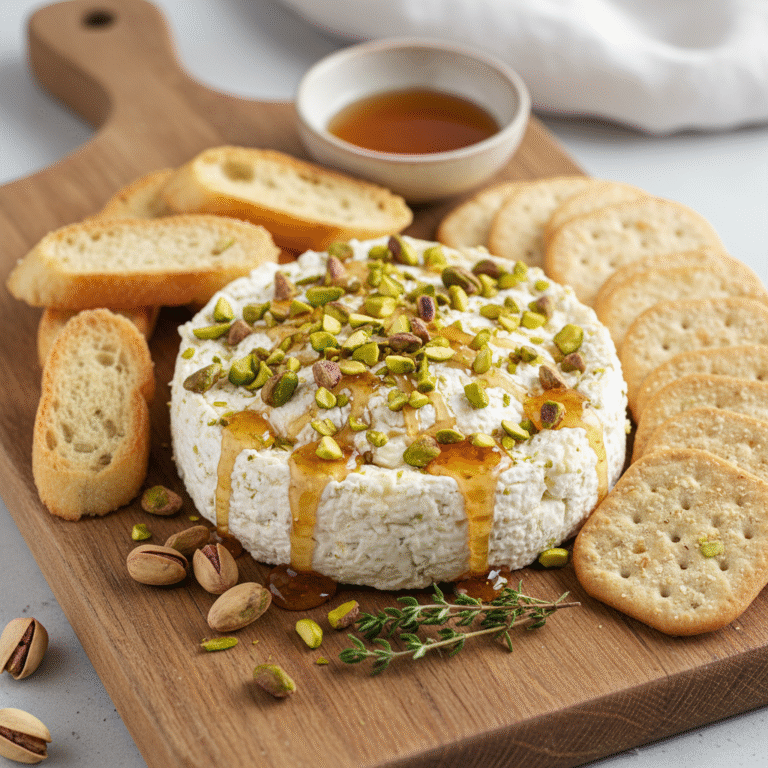 Boursin Appetizer with Pistachios and Honey