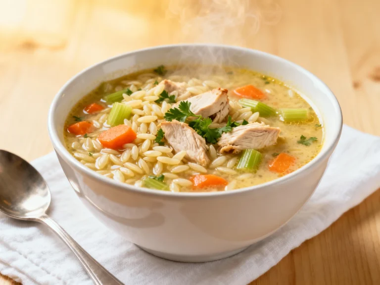 Chicken Orzo Recipes Soup — Cozy Quick and Flavorful