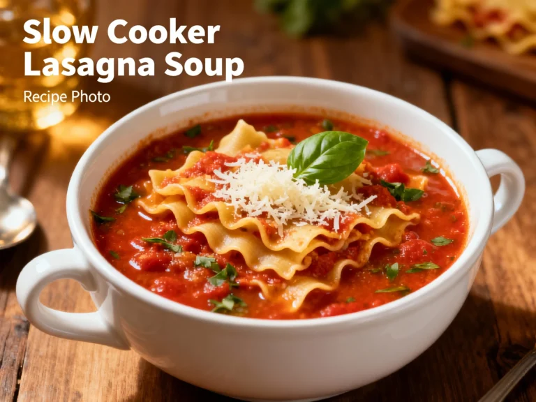 Slow Cooker Lasagna Soup: Set It and Love Every Spoonful