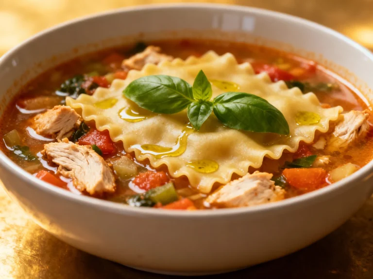 Chicken Lasagna Soup — Fast, Creamy Comfort Without Fuss