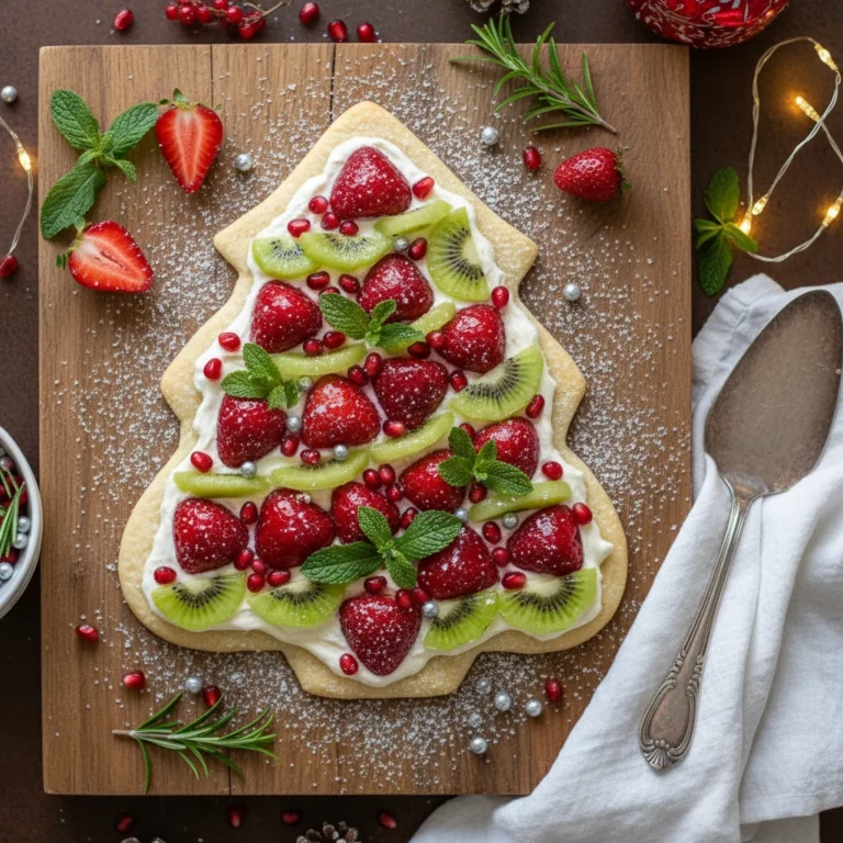 Christmas Fruit Pizza — the Festive Dessert Everyone Devours
