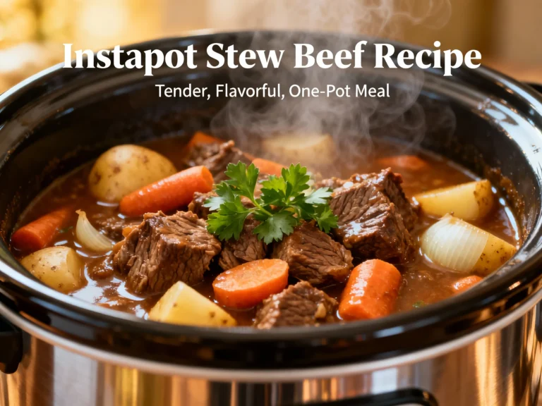Instapot Stew Beef Recipe for Rich Weeknight Comfort