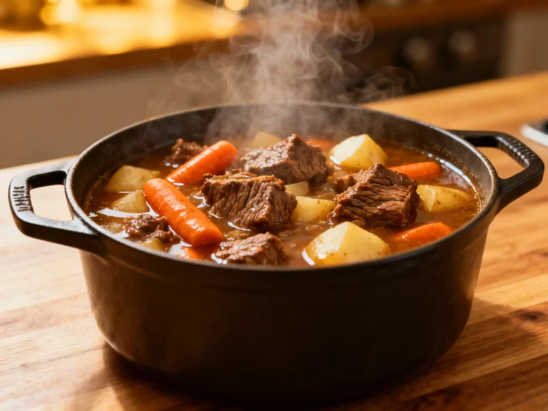 Stovetop Beef Stew Made Fast for Peak Weeknight Comfort