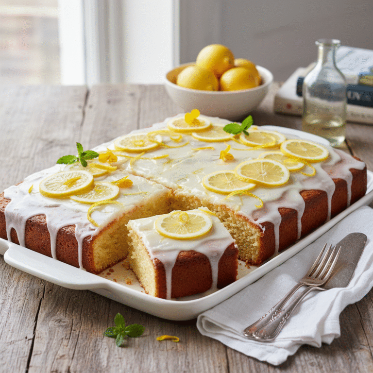 lemon sheet cake recipe