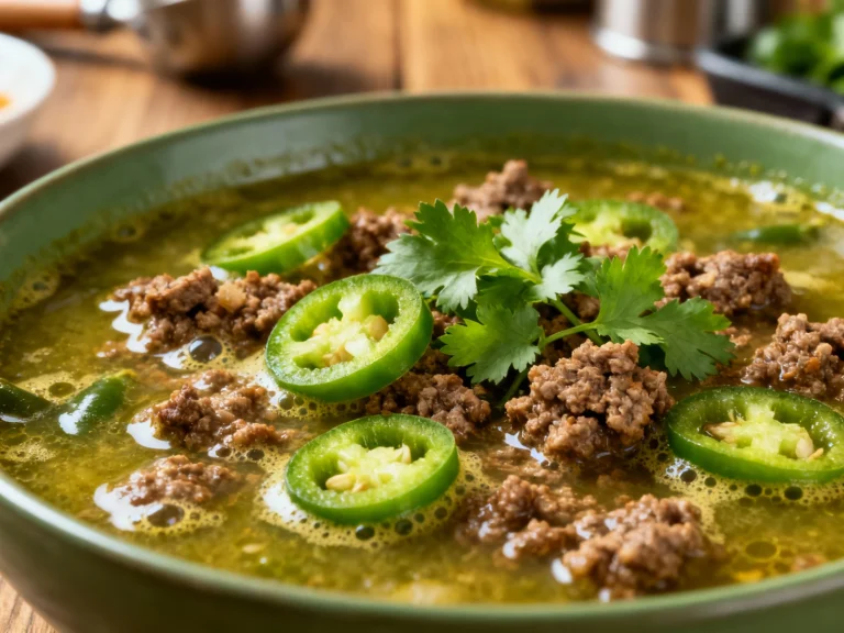 Green Chili Stew With Ground Beef — Weeknight Heat Big Flavor