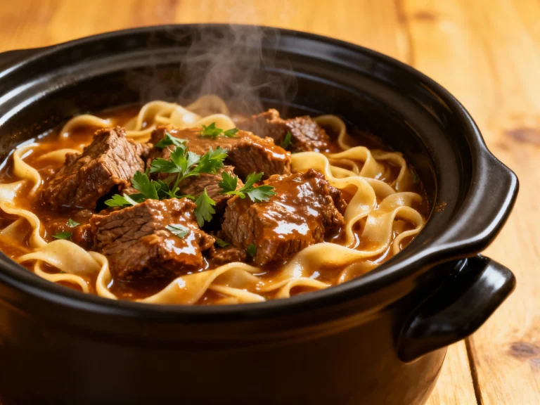Crockpot Beef and Noodles With Stew Meat — Easy Comfort