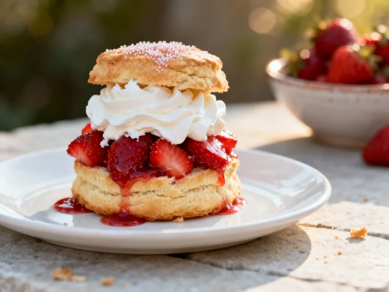 Classic Buttermilk Strawberry Shortcake With Flaky Biscuits