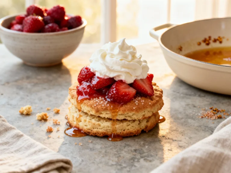 Brown Butter Strawberry Shortcake With Macerated Berries Now