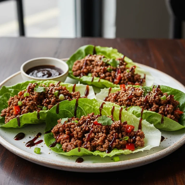 Spiced Beef Mince Lettuce Cups With Hoisin Drizzle — Flavor Bombs