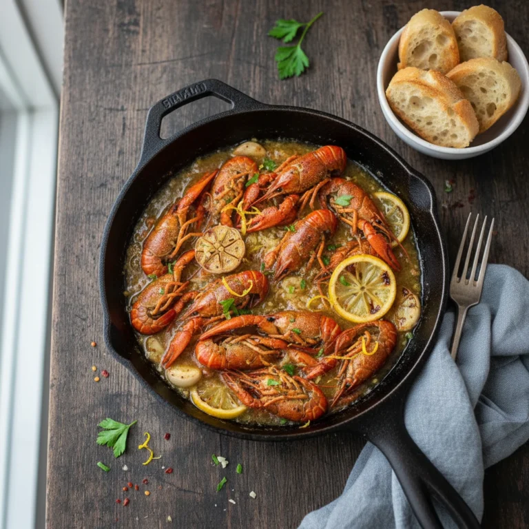 Lemon-garlic Skillet Crawfish Weeknight Wow in One Pan