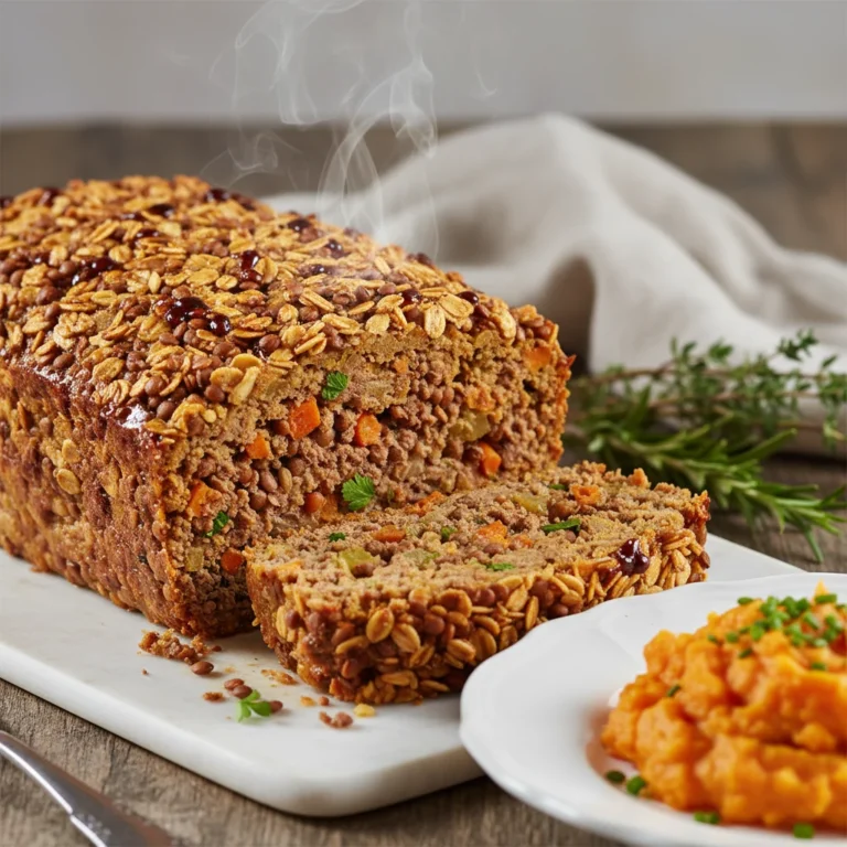 Lentil-boosted Beef Meatloaf With Oat Crust — Weeknight Hero