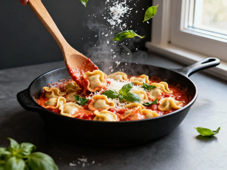 15-minute Creamy Tomato Tortellini Dinner for Busy Nights