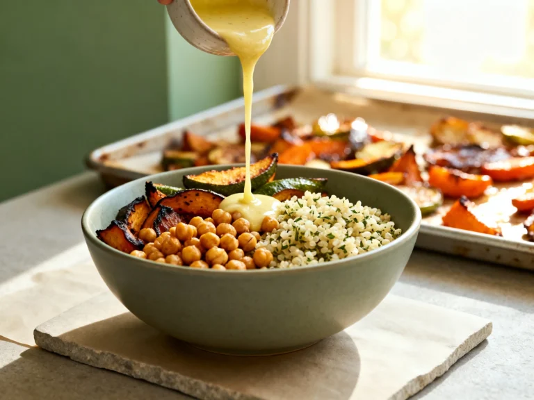 Roasted Veggie Buddha Bowls With Garlic Herb Quinoa for Busy Nights
