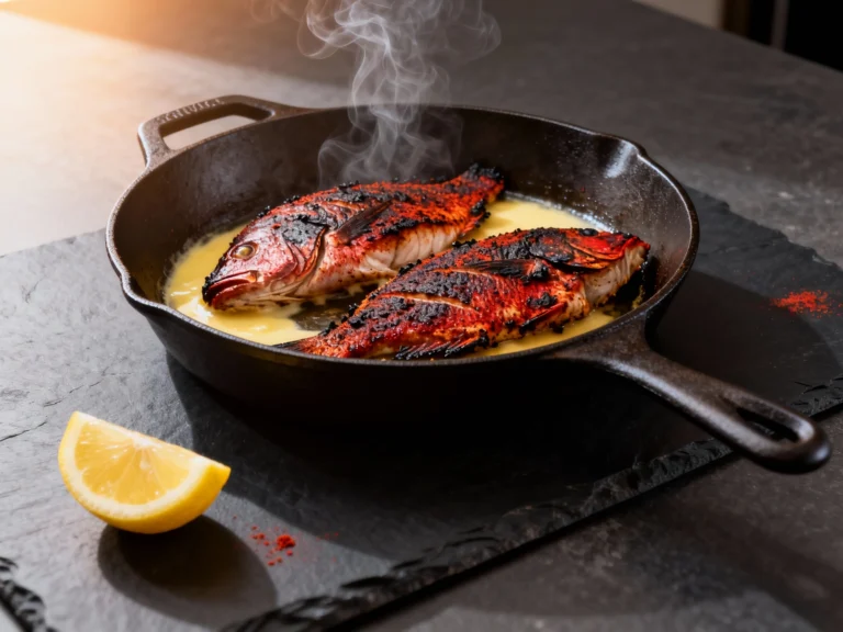 Quick Cajun Blackened Red Snapper Skillet (30 Minutes)