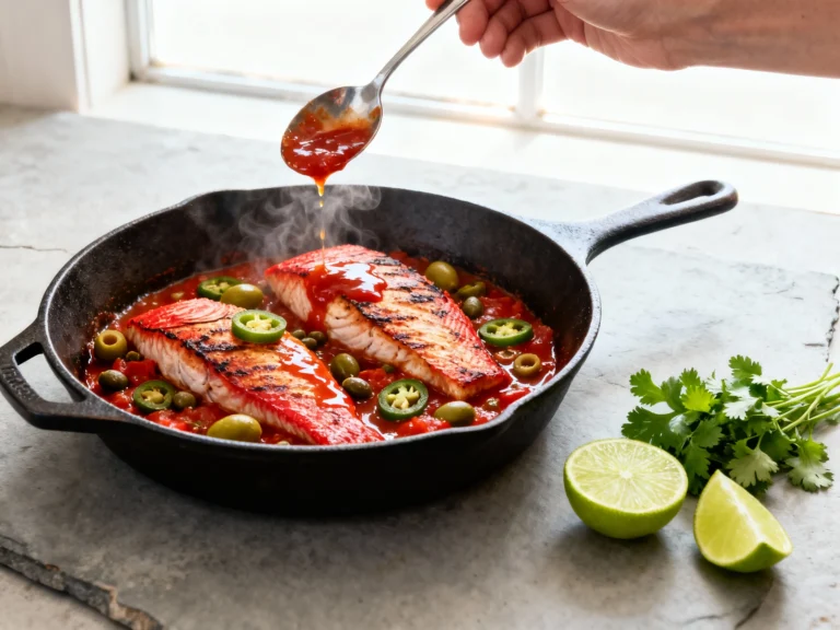 Quick Red Snapper Veracruz (tomato Olive Caper Sauce)