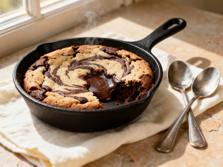 Skillet Brookie for Two (gooey Center) in 20 Minutes Flat