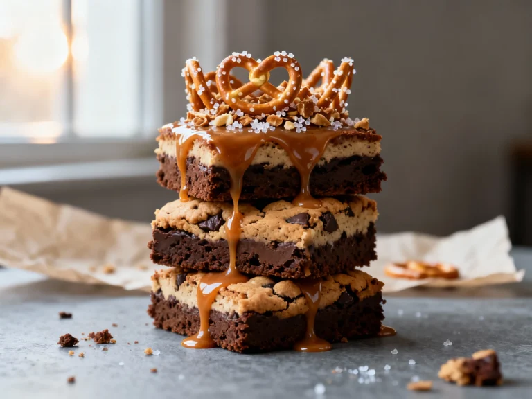 Salted Caramel Pretzel Brookies (sweet & Salty) to Impress