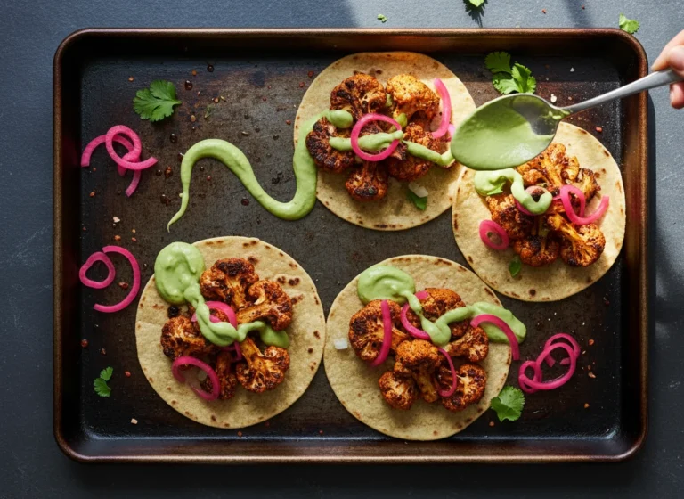 Interesting Food Recipes — Tandoori Cauliflower Tacos