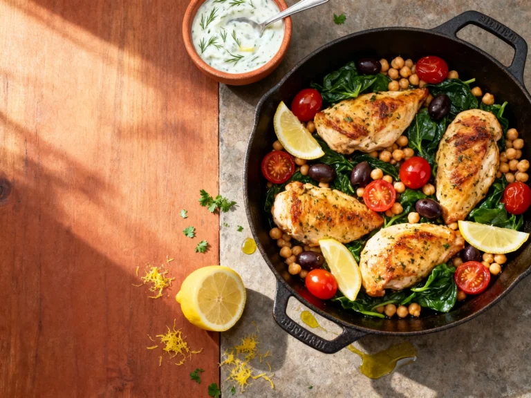 Medditeranean Food Recipes — 30-minute Chicken Skillet