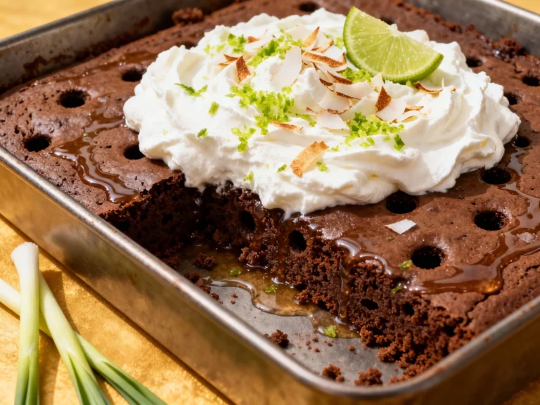 Chocolate Poke Cake Recipes: Thai Coconut-lime With Lemongrass